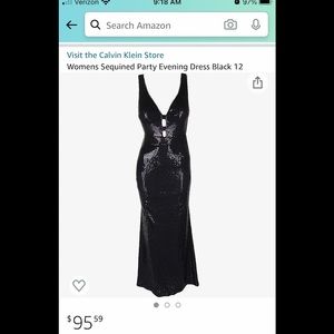 Calvin Klein sequin evening dress